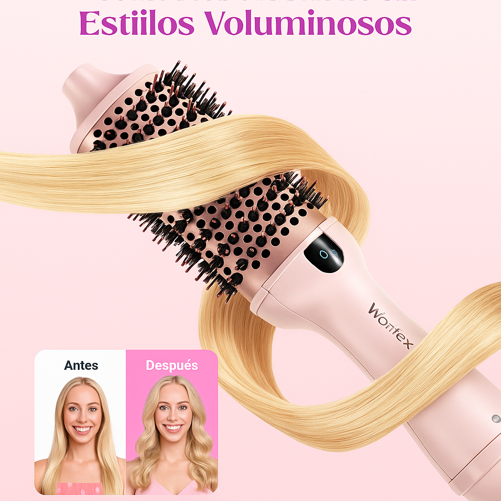 Wavytalk Cepillo 1.5'' – Brushing Perfecto, Rosa Sakura, Menos Daño.