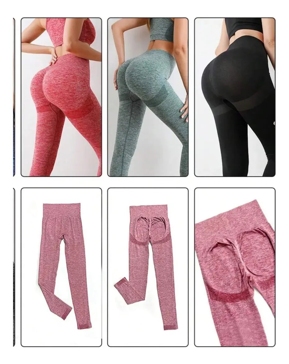 Conjunto Deportivo Mujer | Legging + Top Fitness de Cintura Alta Levanta Glúteos
