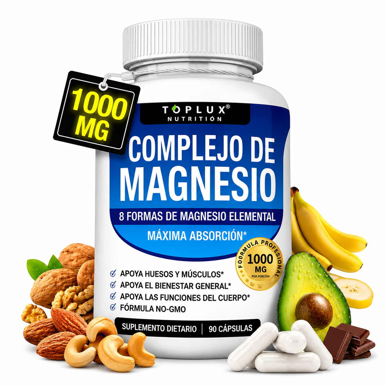 Complejo de Magnesio 8 en 1 para Más Energía y Mejor Descanso | Elige 1, 2 o 3 Unidades y Ahorra Más