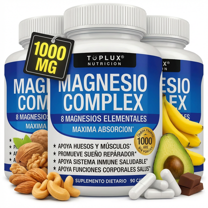 PROMOCIÓN 3x1 - Magnesio Complex™ 8 en 1 | Equilibrio Corporal Completo 1000mg