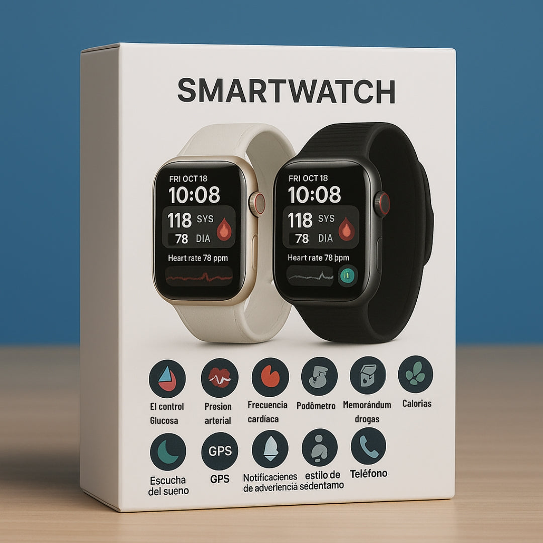 SmartWatch T500 [Reloj Inteligente] - para Medir Azúcar en la Sangre