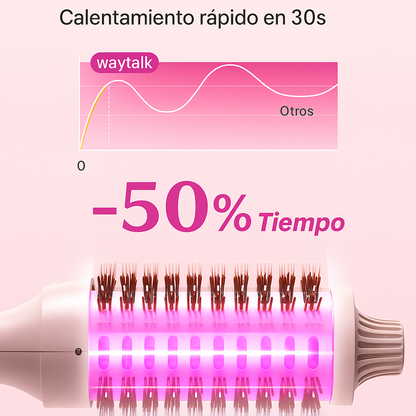 Wavytalk Cepillo 1.5'' – Brushing Perfecto, Rosa Sakura, Menos Daño.