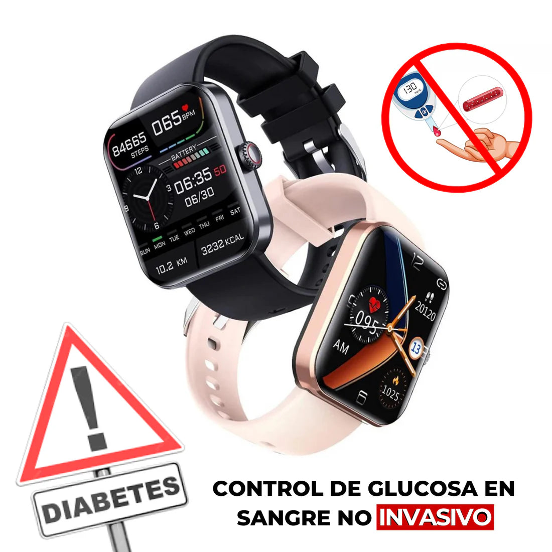 SmartWatch T500 | Reloj Inteligente para Medir Azúcar en la Sangre